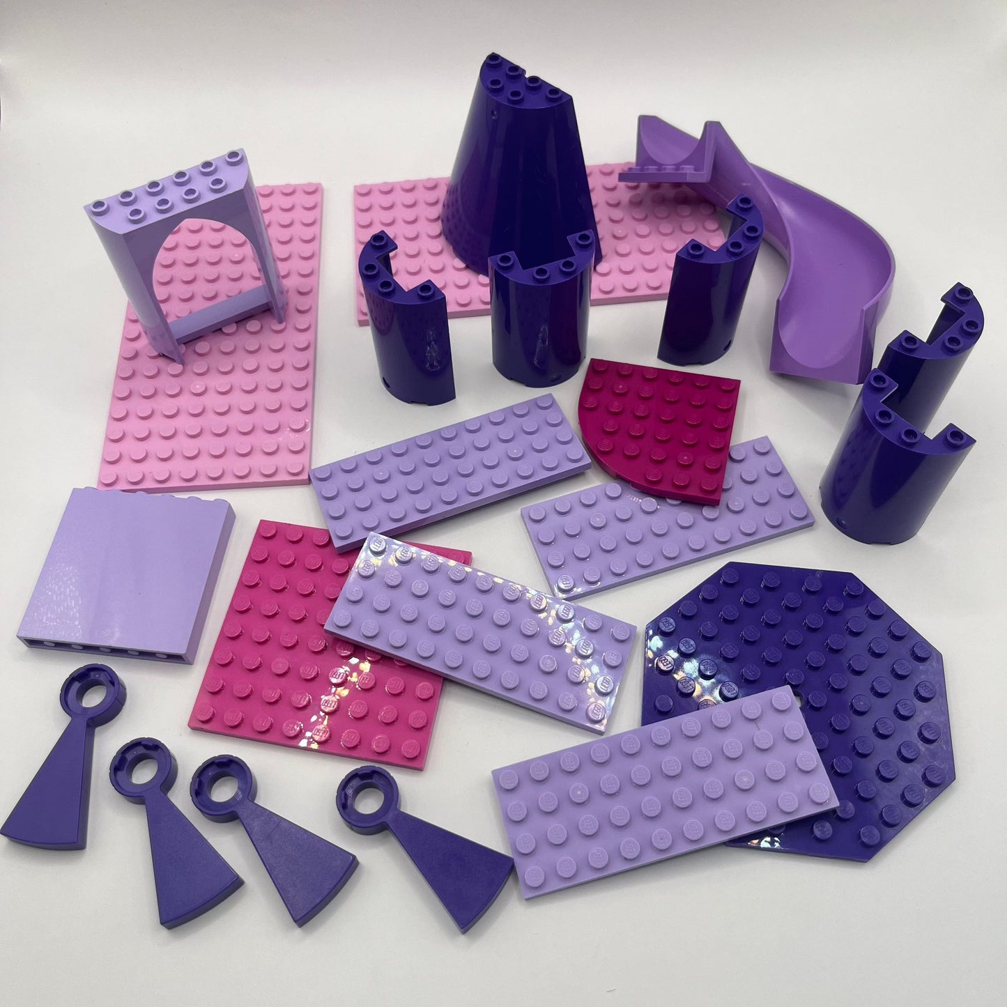 LEGO Pink and Purple, Large Building Pieces, 20 Pieces