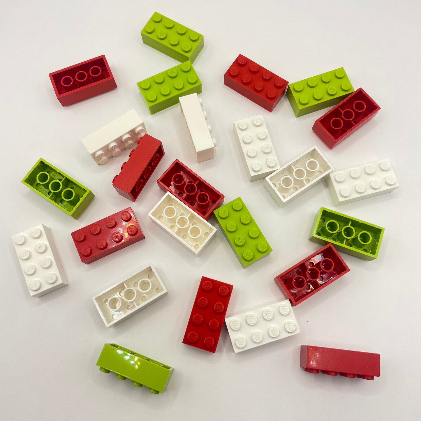 LEGO 2 x 4 Bricks, Mixed Colours, 25 Pieces