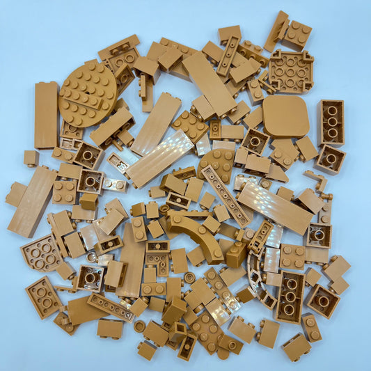 LEGO Medium Nougat, Mixed Bricks, Approx. 155g