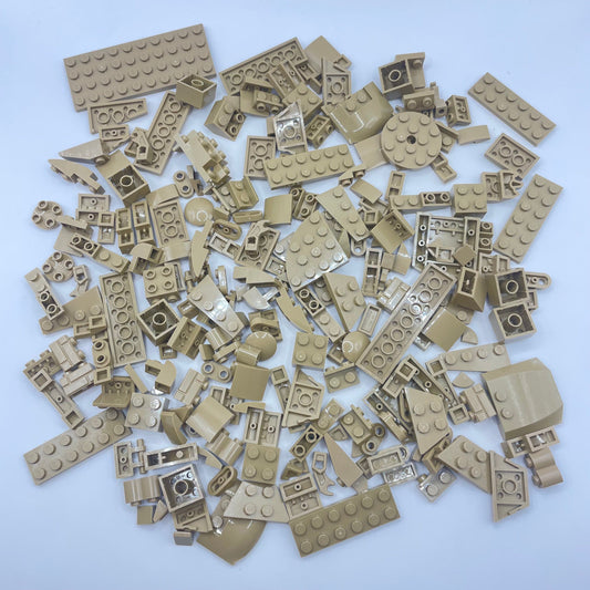 LEGO Mixed Pieces, Dark Tan, Approx. 120g